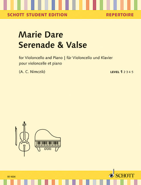 Serenade and Valse Cello/Piano - Dare Marie Schott SE1026