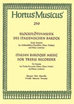 Italian Baroque Music for Recorder