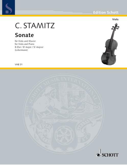 Stamitz Sonata in Bb Major Viola/Piano