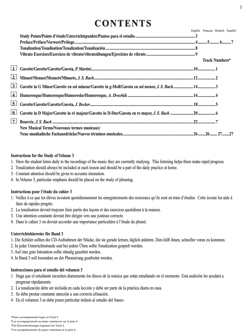 Suzuki Violin School Book/Vol. 3 International Edition - Violin Part with CD 48728