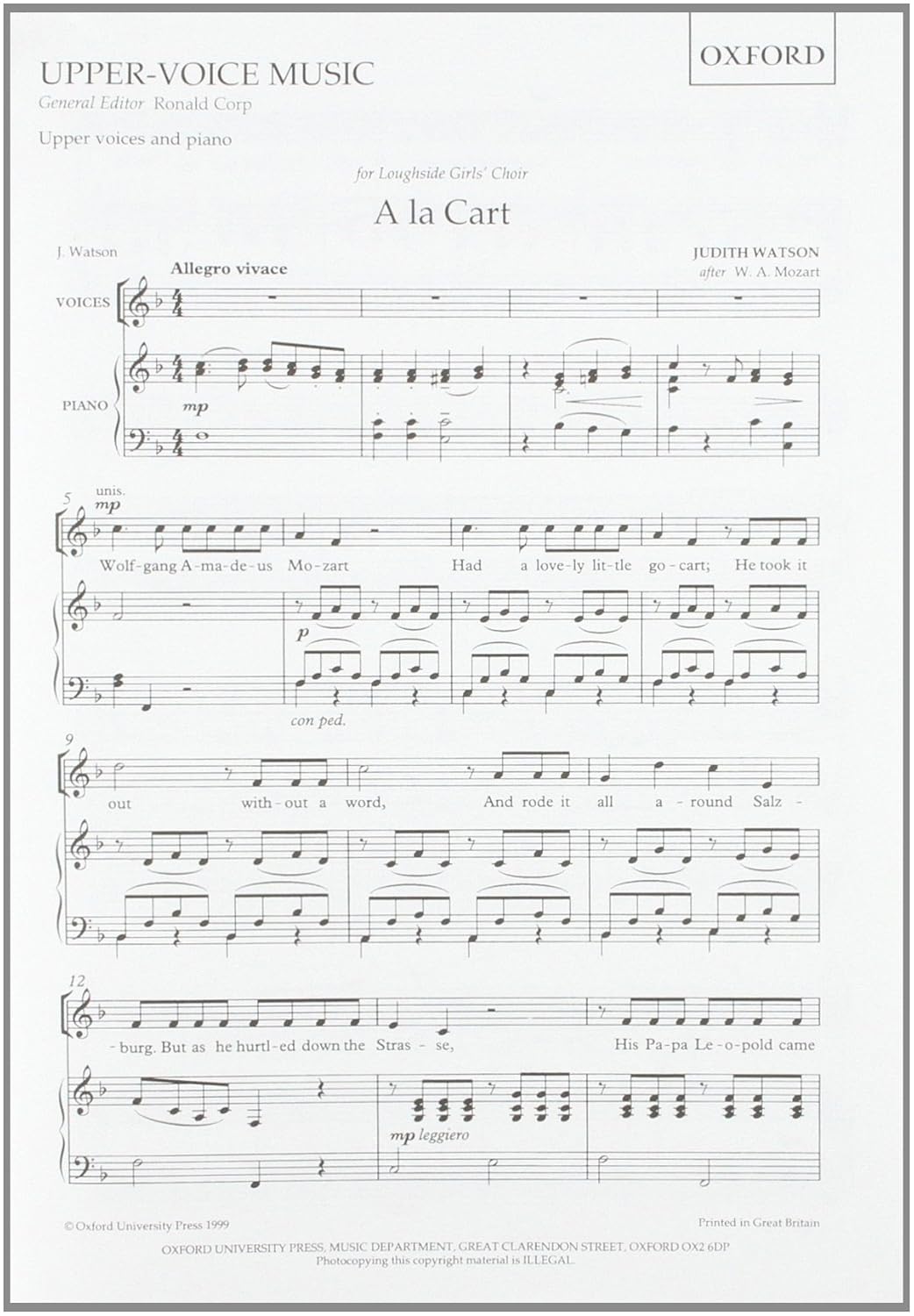 A LA CART UPPER VCES/PNO