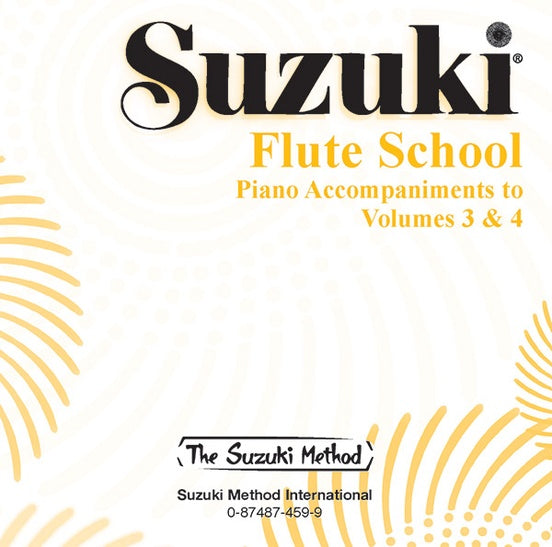 Suzuki Flute School Volume 3 & 4 Piano Accomp CD