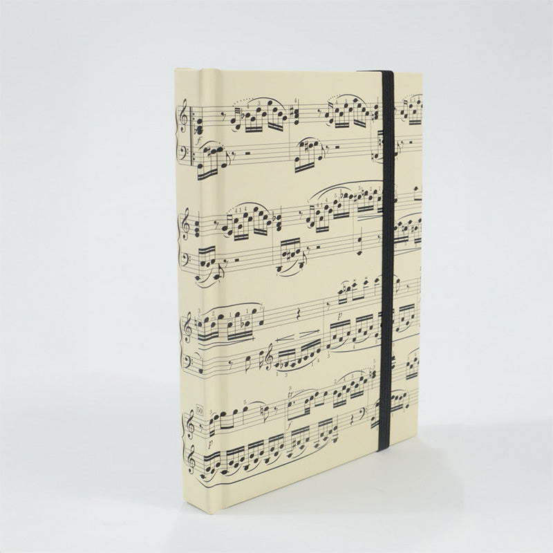 A5 Creme Notebook with Black Manuscript