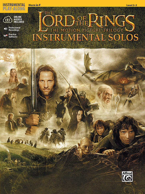 Lord of the Rings Inst Solos Horn Bk/CD