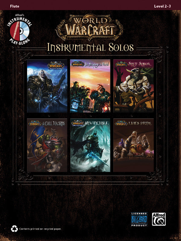 WORLD OF WARCRAFT INSTRUMENTAL SOLOS FLUTE BK/CD