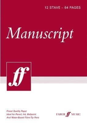 MANUSCRIPT BK A4 64 PG 12 STAVE SPIRAL