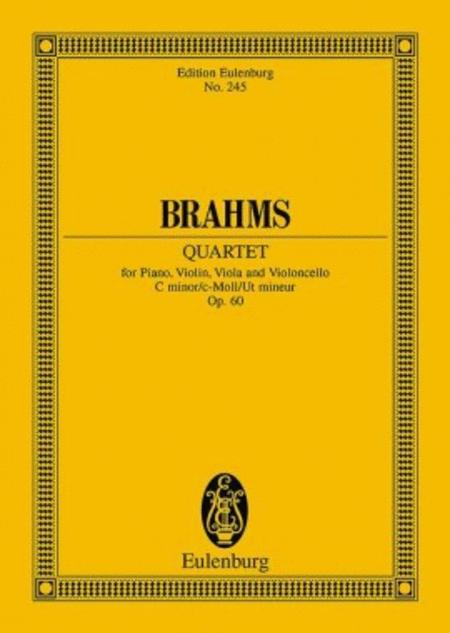 Piano Quartet Op 60 C Minor Study Sc