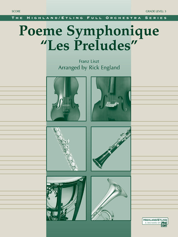 POEME SYMPHONIQUE LES PRELUDES FO LISZT FRANZ