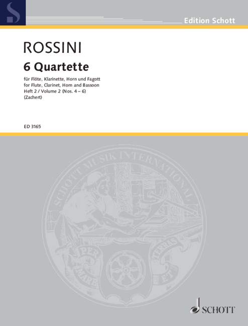 Rossini 6 Quartets Volume Two No 4-6 - Parts