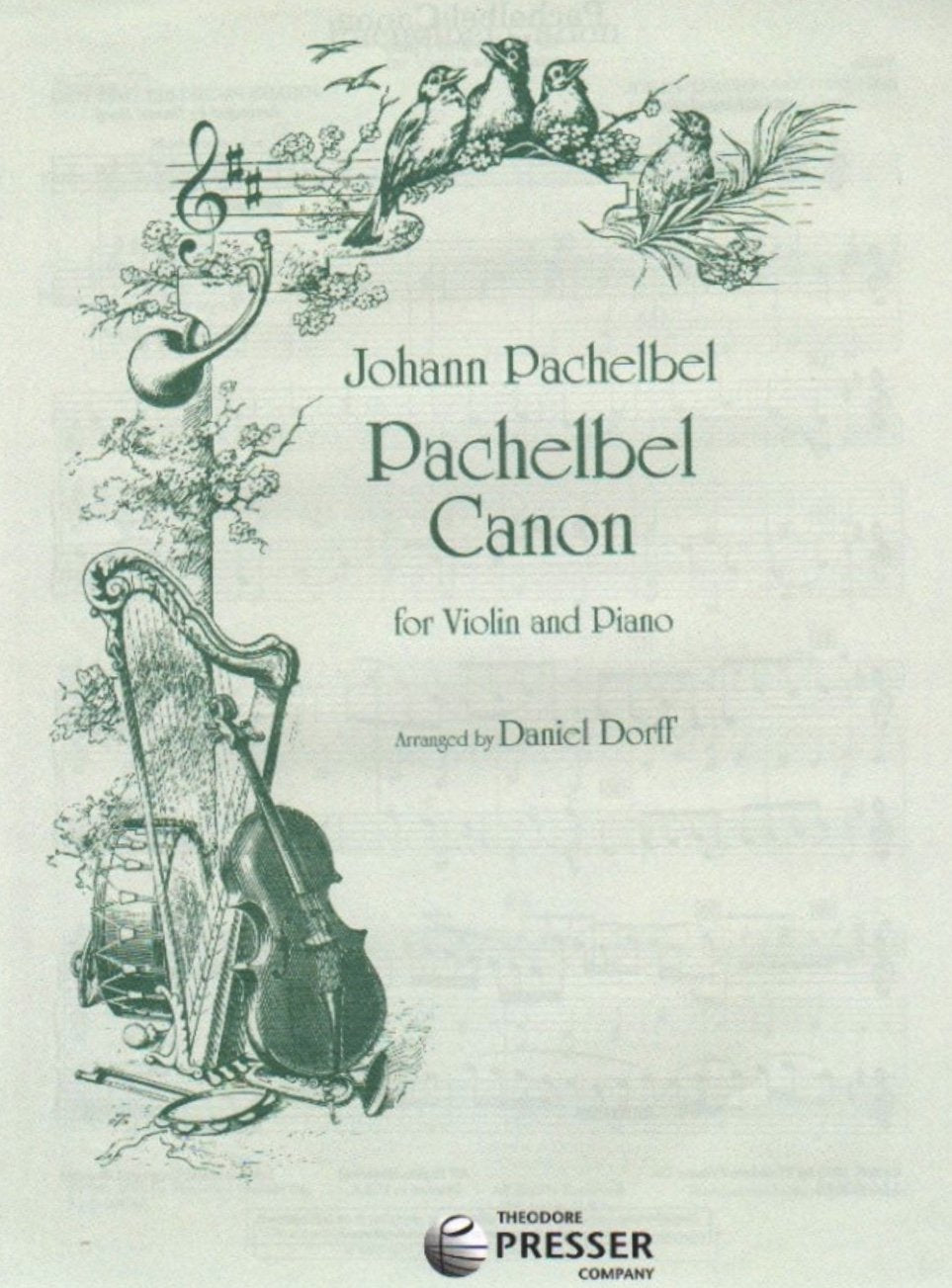 Pachelbel - Canon in Dmaj - Violin/Piano Accompaniment arranged by Dorff Presser 114-40648