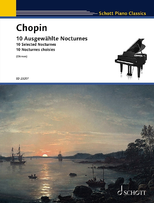 Chopin 10 Selected Nocturnes for Piano - Chopin Frederic Ohmen Wilhelm