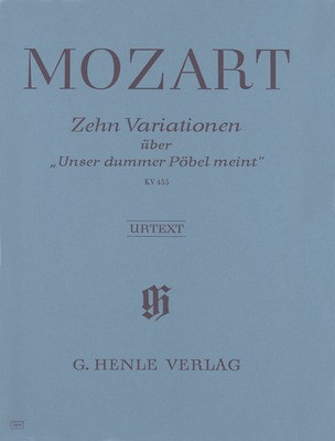 10 Variations on Unser dummer Pobel K 455 Piano