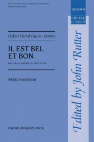 IL EST BEL ET BON SATB UNACCOMP