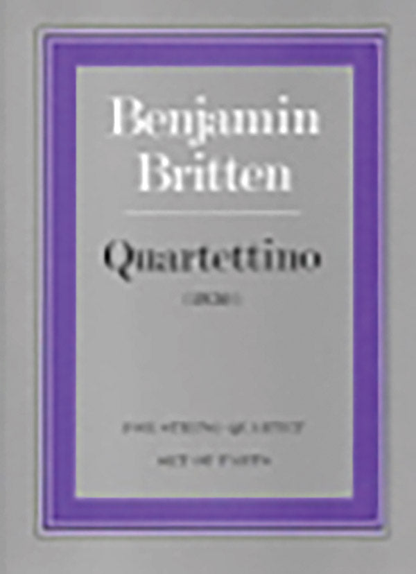 QUARTETTINO FOR STRING QUARTET (1930) (SET OF PARTS) - Faber 0571507700