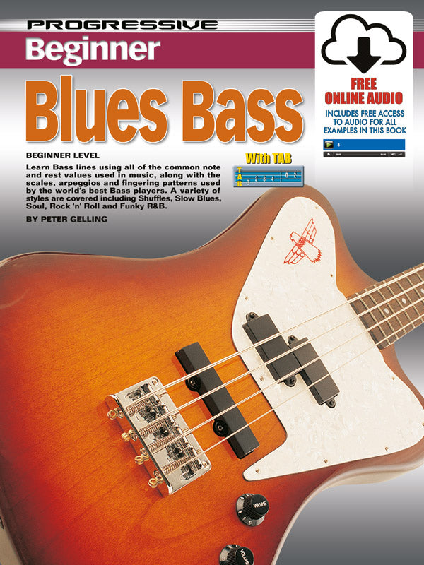 Progressive Beginner Blues Bass Book/OA