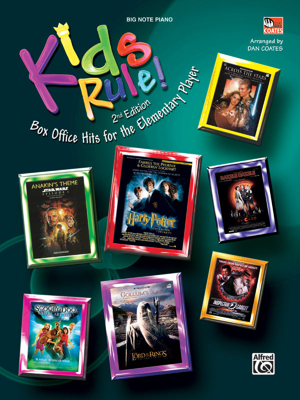 Kids Rule Box Office Hits Book 2 Big Note Piano