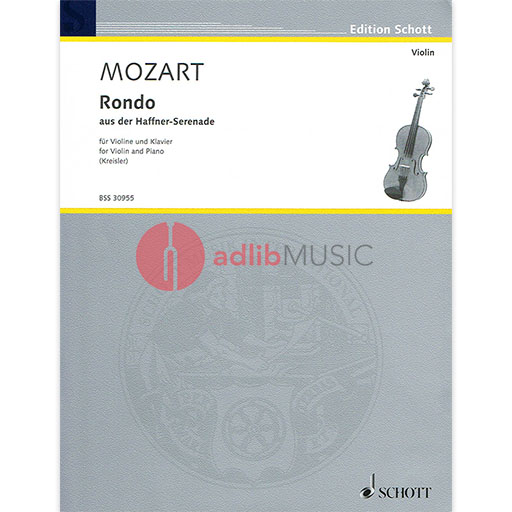 Mozart - Rondo - Violin/Piano Accompaniment Schott BSS30955