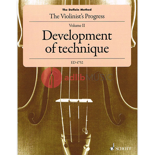 The Doflein Method Volume 2 - Development of technique - Violin - Elma Doflein|Erich Doflein - Schott Music