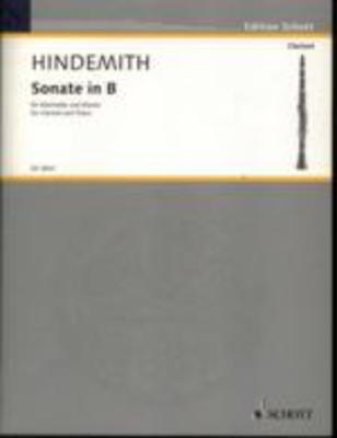 Hindemith - Sonata in Bbmaj - Clarinet/Piano Accompaniment Schott ED3641