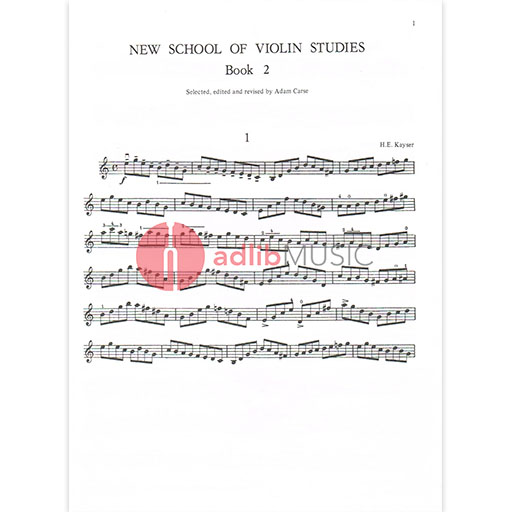 New School Of Violin Studies Book 2 - First Position - Adam Carse - Stainer & Bell