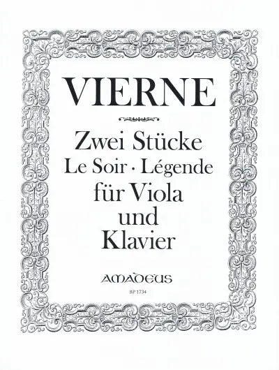 Vierne 2 Pieces Op 5 for Viola/Piano