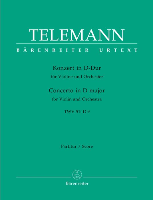 VIOLIN CONCERTO IN D TWV51:D9 FULL SC