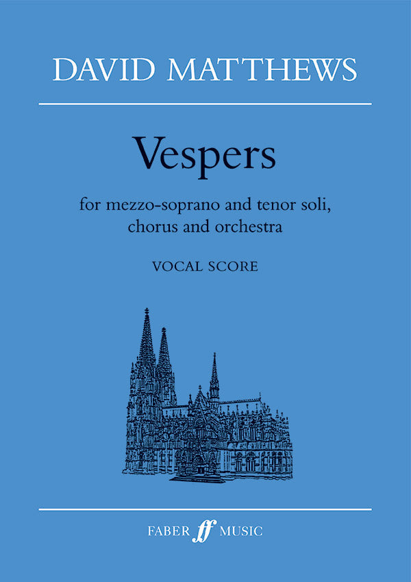 VESPERS (MEZZO-SOPRANO & TENOR SOLI SATB CHORUS & ORCHESTRA) (VOCAL SCORE) - Faber 0571517013