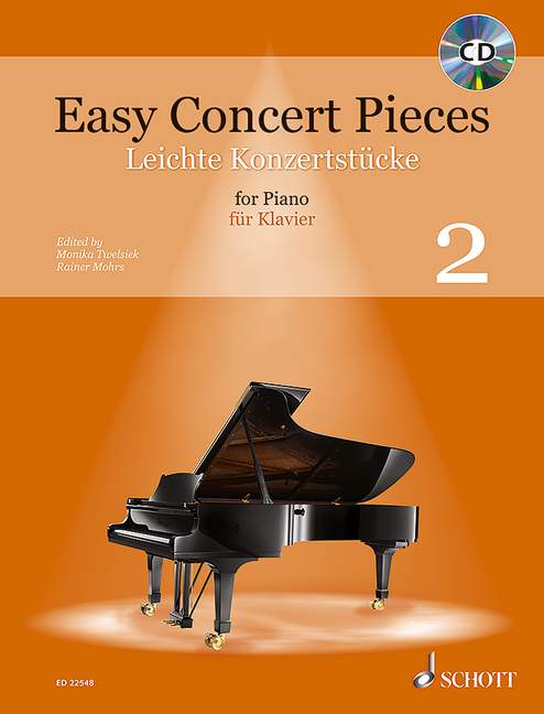 Easy Concert Pieces for Piano Book 2 Book/CD - Various Twelsiek Monika