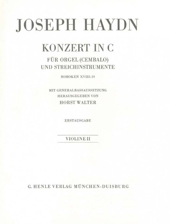 Haydn - Organ Concerto Hob.XVIII:10 - Cello