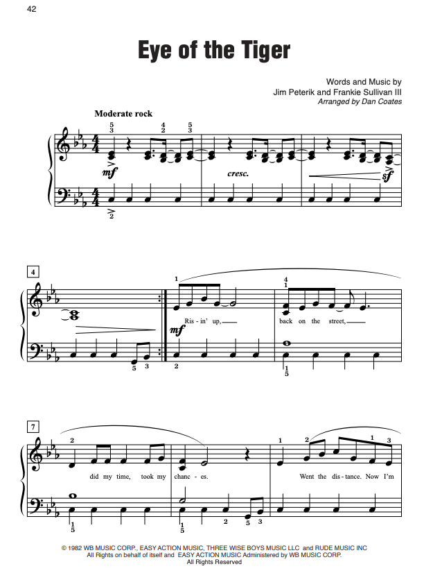 Simply Rock 80s EasyPiano - Coates - Alfred