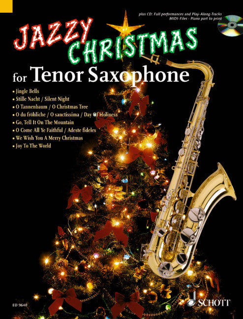 Jazzy Christmas for Tenor Saxophone Book/CD