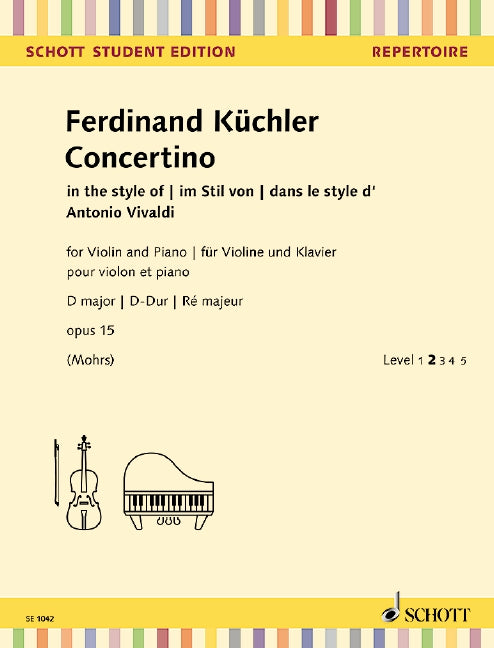 Kuchler Concertino in D Major Op12 Violin/Piano