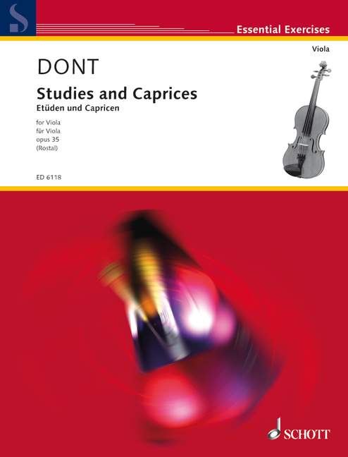 Dont Studies and Caprices Op 35 for Viola