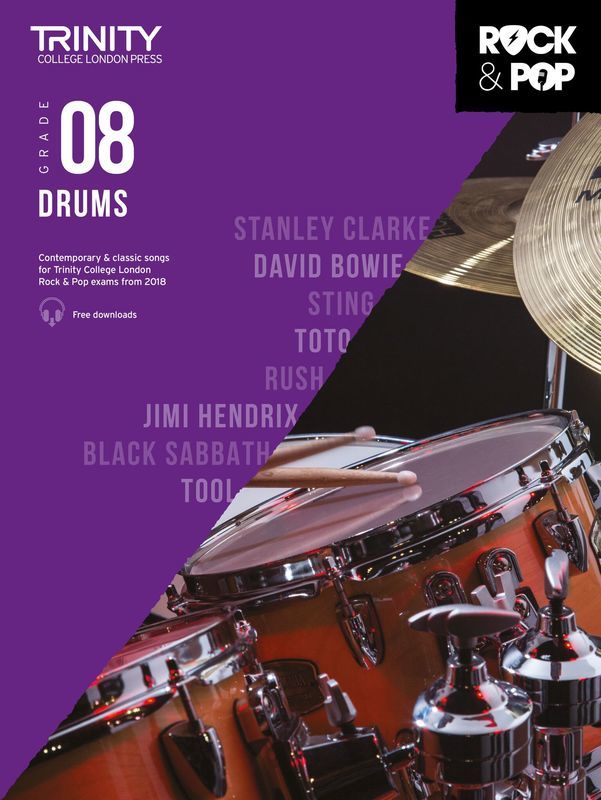 Trinity Rock & Pop Drums Grade 8 From 2018 - Trinity College London