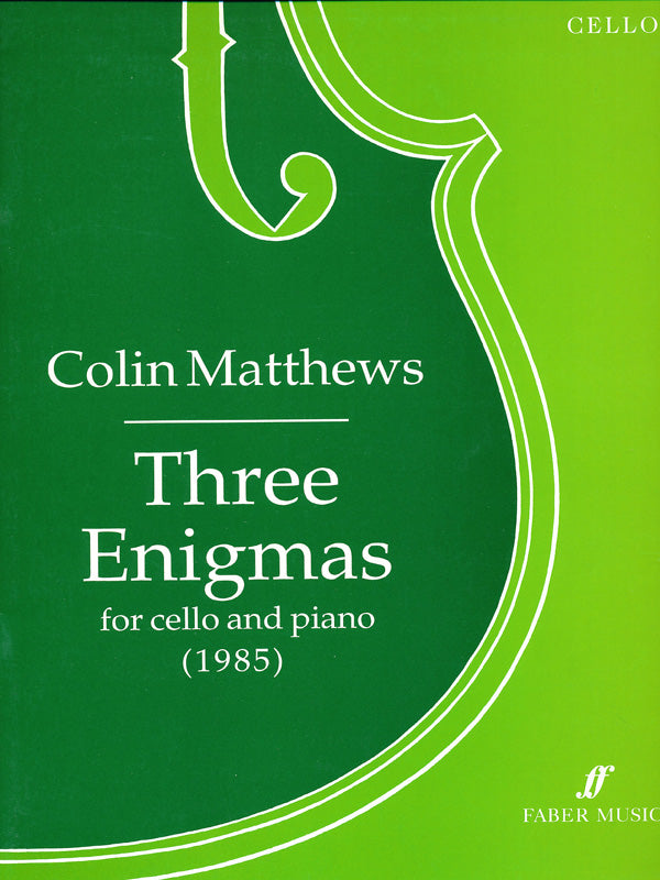 THREE ENIGMAS (CELLO & PIANO) - Faber 0571512976