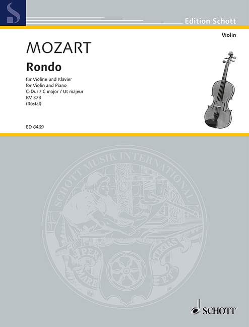 Rondo In C Major K 373 Violin/Piano