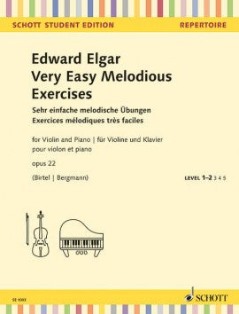 Very Easy Melodious Exercises Op 22 Violin/Piano