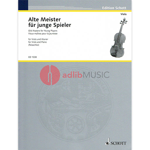 Old Masters For Young Players Viola/Piano