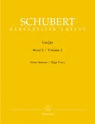Schubert Lieder Volume 2 High Voice