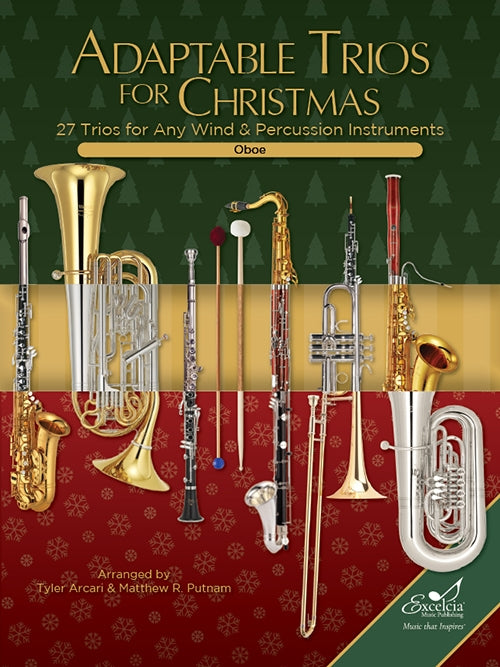 Adaptable Trios for Christmas - Oboe - Arranged by Arcari/Putnam - Excelcia