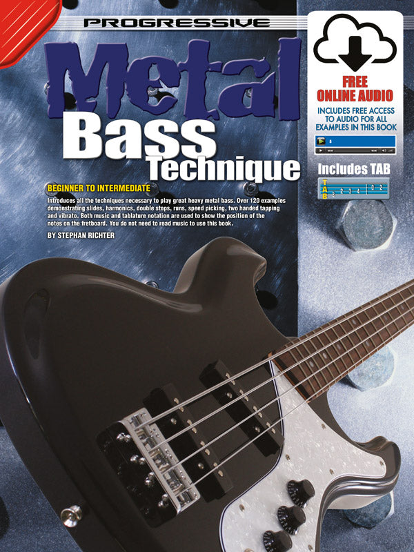 Progressive Heavy Metal Techniques for Bass Book/CD