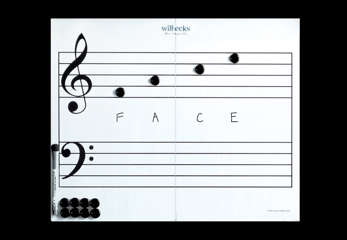 Wilbecks Magnetic Stave Whiteboard Large