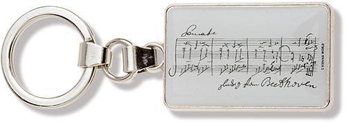 Beethoven Manuscript Metal Keyring