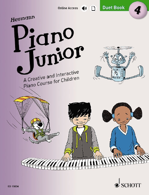 Piano Junior: Duet Book 4 - Piano Duet by Heumann Schott ED13824