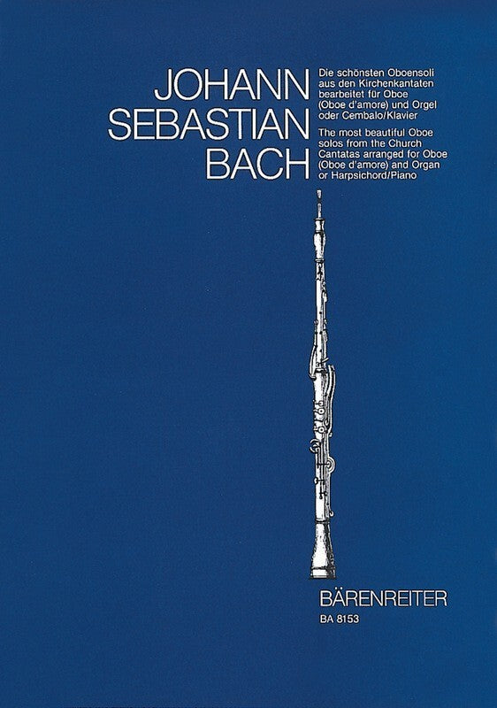 Bach Oboe Solos from the Cantatas - Oboe/Organ Barenreiter BA8153