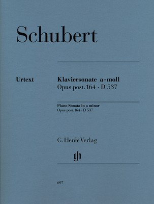 Schubert - Piano Sonata in Amin Op post164 D537 - Piano Solo Henle HN697