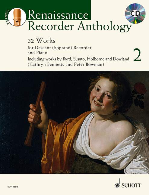 Renaissance Recorder Anthology Book 2 Book/CD - Bowman Peter