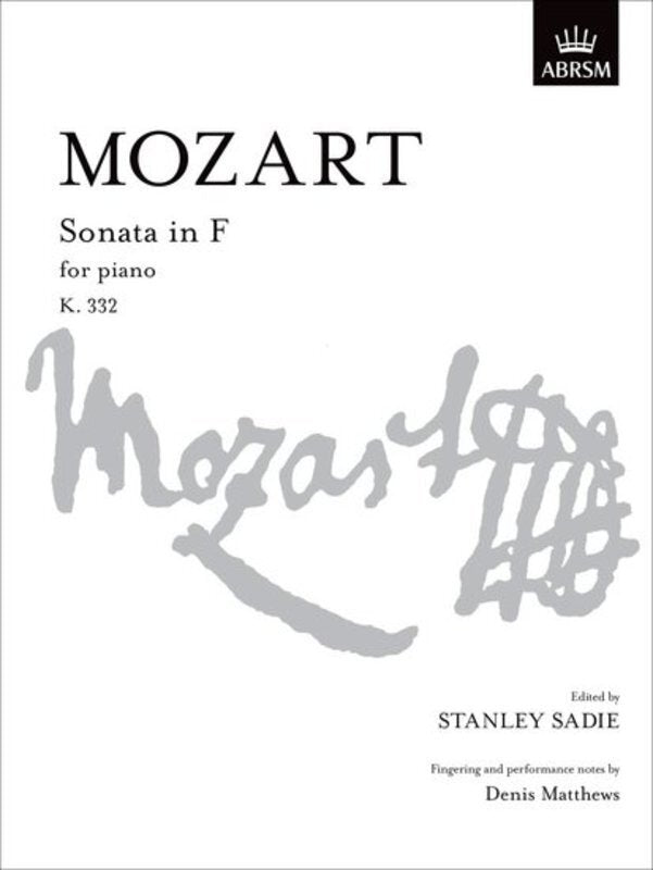 Mozart Piano Sonata in F K 332