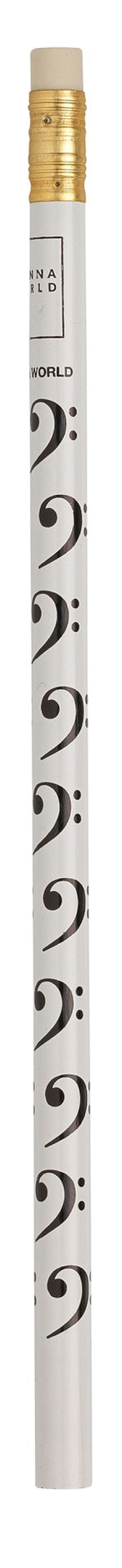 Pencil White with Black Bass Celfs