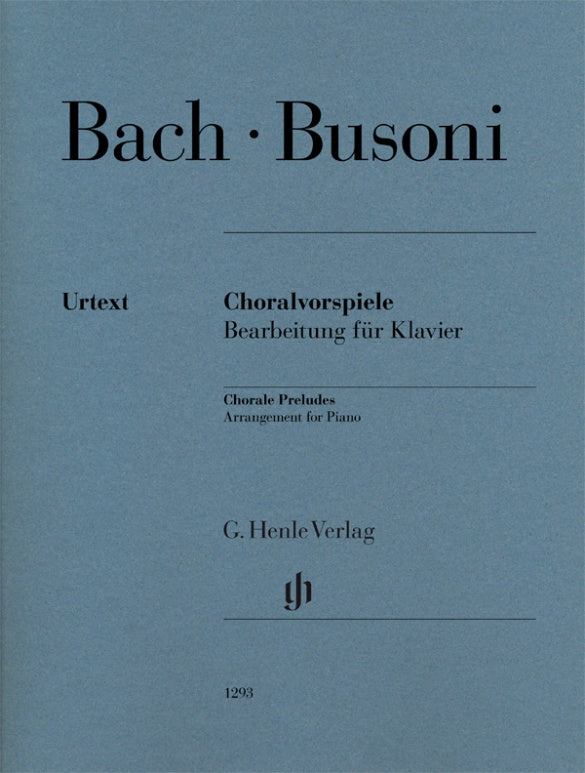 Chorale Preludes arranged for Piano